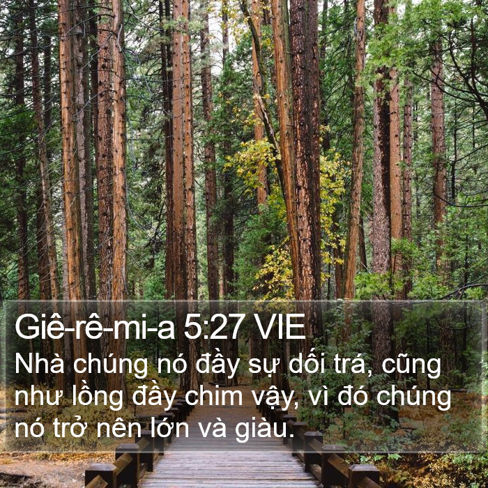 Giê-rê-mi-a 5:27 VIE Bible Study