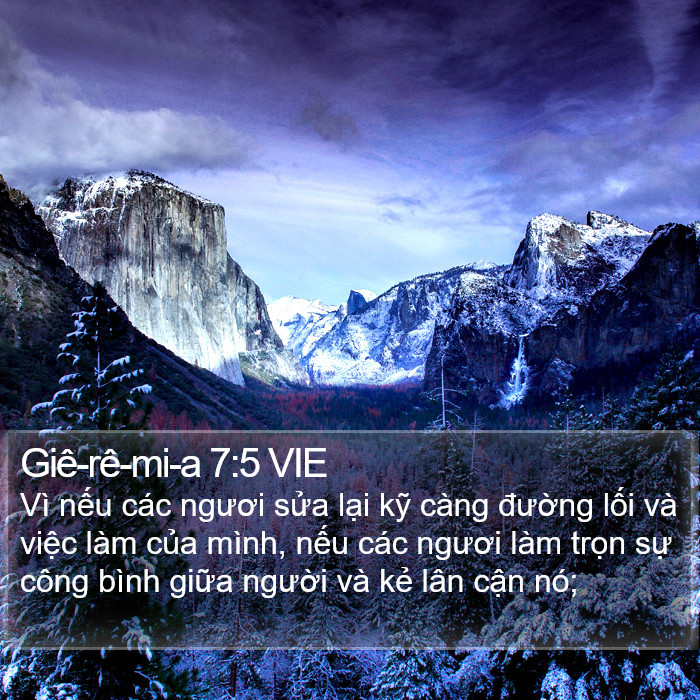 Giê-rê-mi-a 7:5 VIE Bible Study