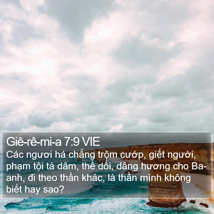 Giê-rê-mi-a 7:9 VIE Bible Study