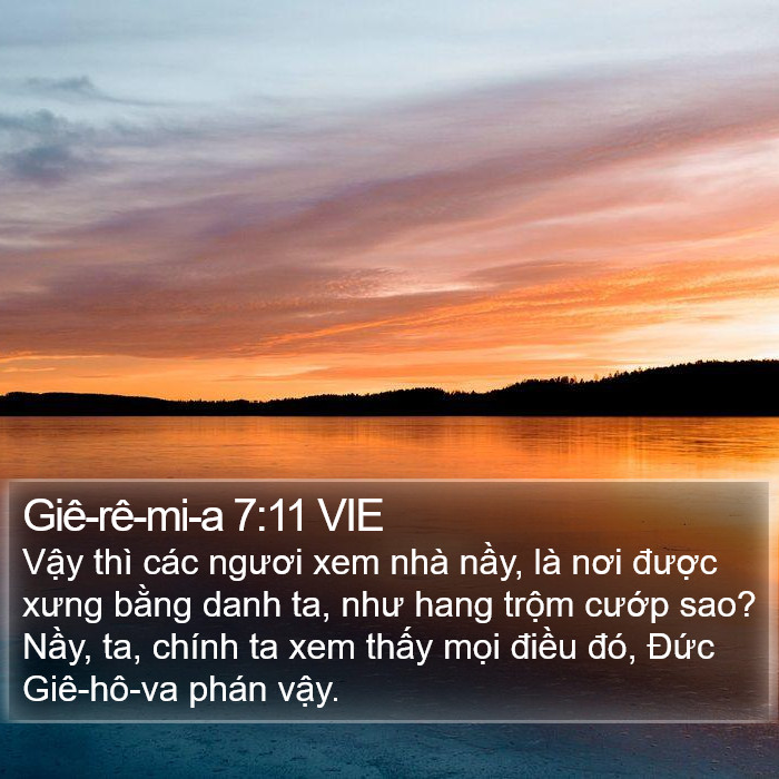 Giê-rê-mi-a 7:11 VIE Bible Study