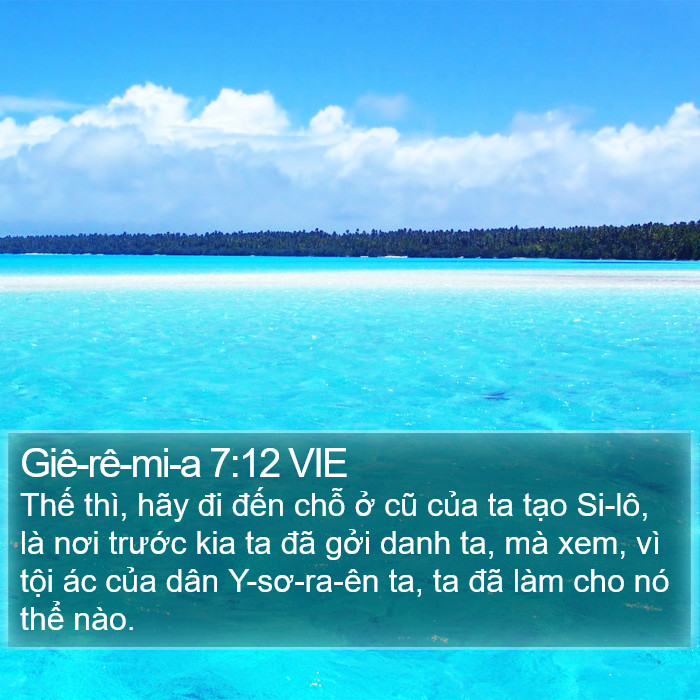 Giê-rê-mi-a 7:12 VIE Bible Study