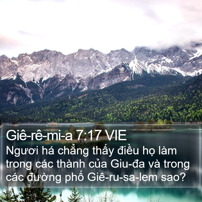 Giê-rê-mi-a 7:17 VIE Bible Study