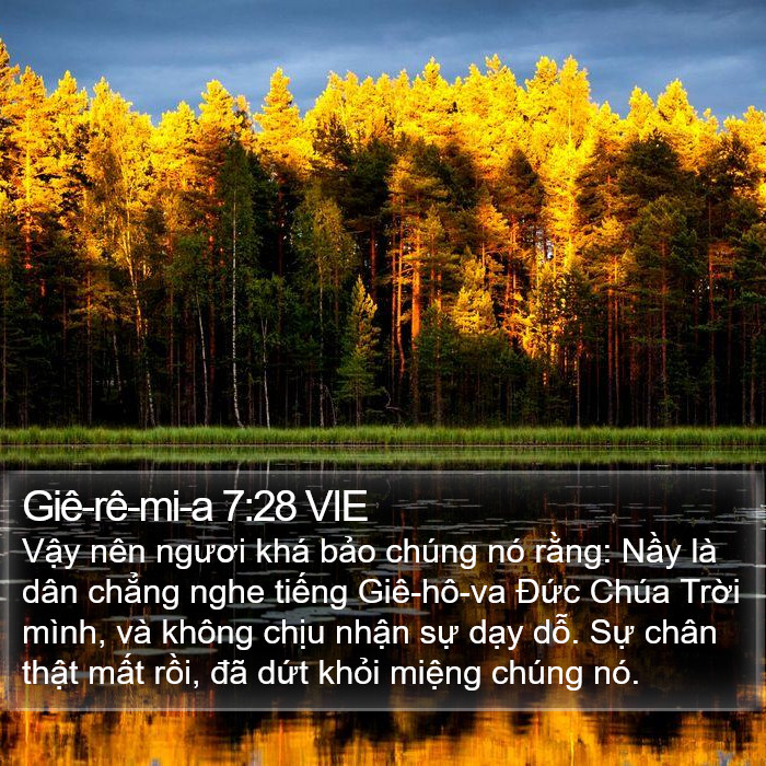 Giê-rê-mi-a 7:28 VIE Bible Study