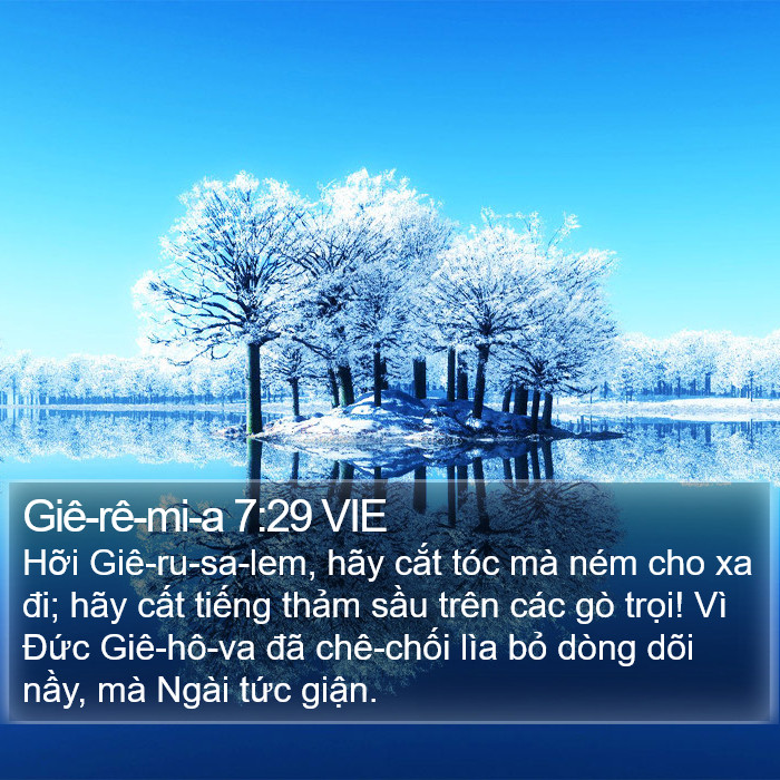 Giê-rê-mi-a 7:29 VIE Bible Study