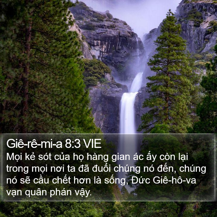 Giê-rê-mi-a 8:3 VIE Bible Study