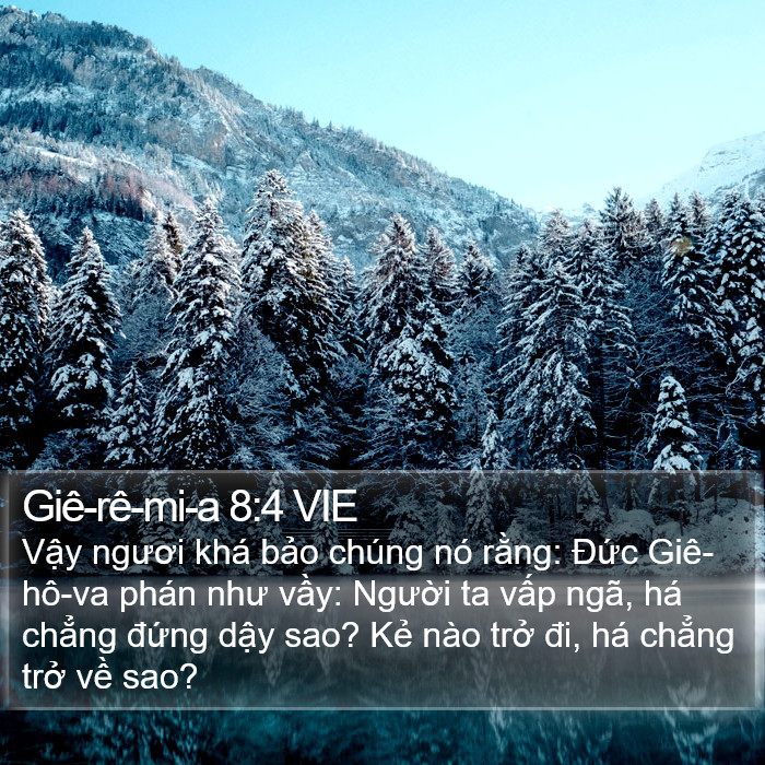 Giê-rê-mi-a 8:4 VIE Bible Study