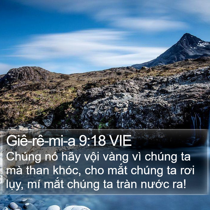 Giê-rê-mi-a 9:18 VIE Bible Study