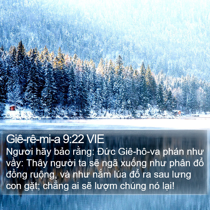 Giê-rê-mi-a 9:22 VIE Bible Study
