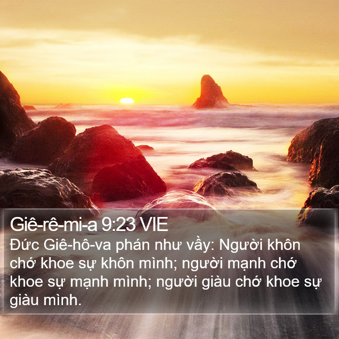 Giê-rê-mi-a 9:23 VIE Bible Study