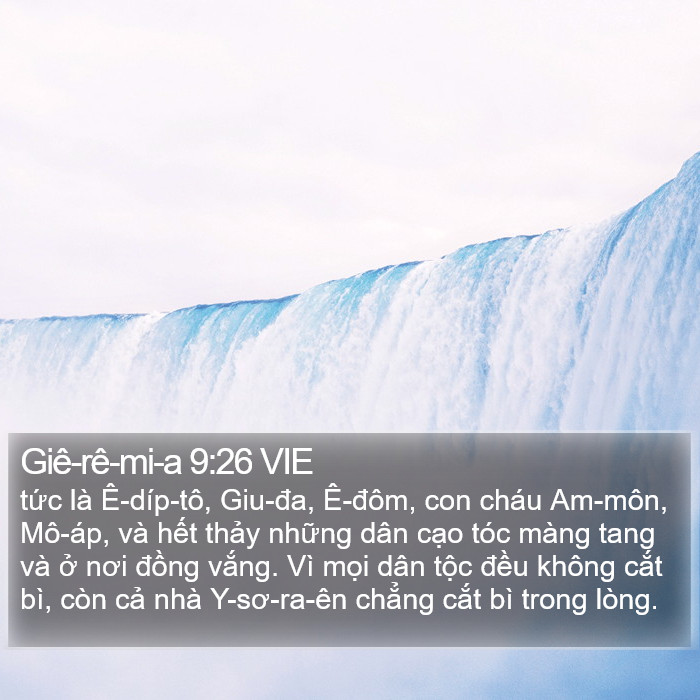 Giê-rê-mi-a 9:26 VIE Bible Study