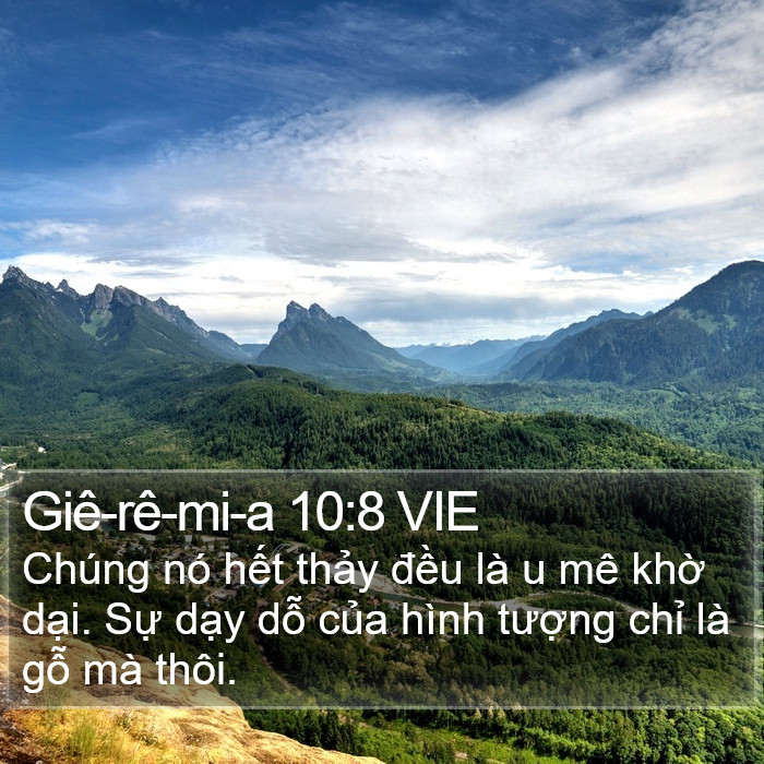 Giê-rê-mi-a 10:8 VIE Bible Study