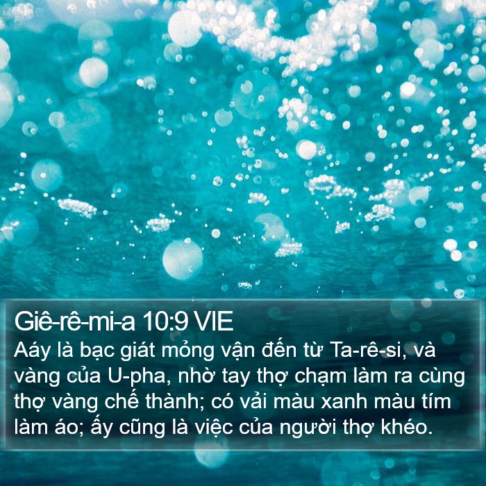 Giê-rê-mi-a 10:9 VIE Bible Study