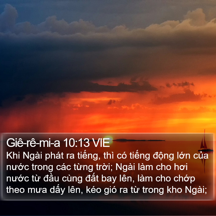 Giê-rê-mi-a 10:13 VIE Bible Study