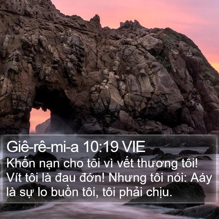 Giê-rê-mi-a 10:19 VIE Bible Study