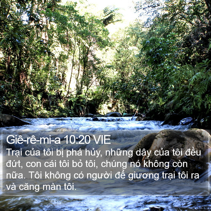 Giê-rê-mi-a 10:20 VIE Bible Study