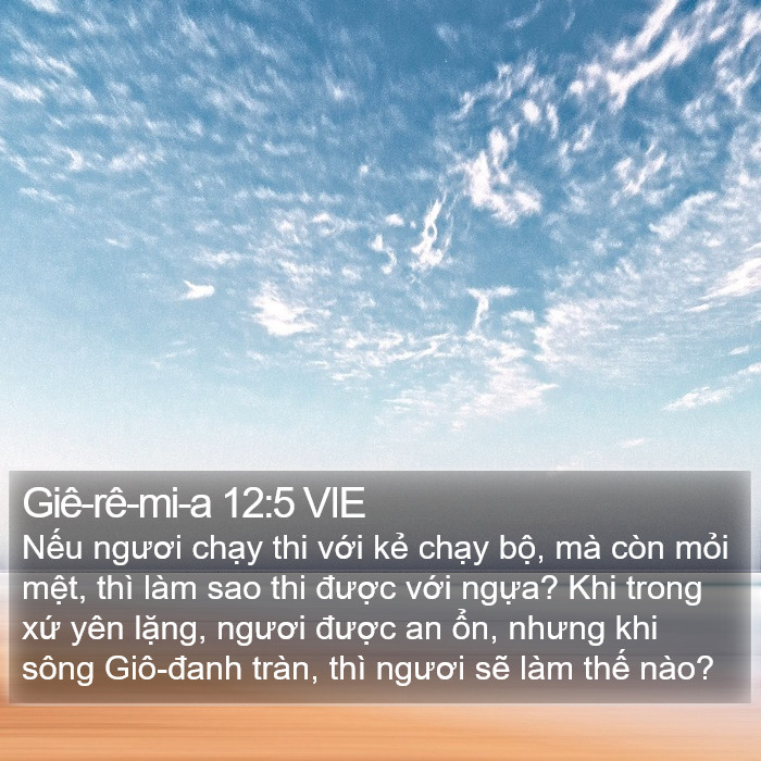 Giê-rê-mi-a 12:5 VIE Bible Study