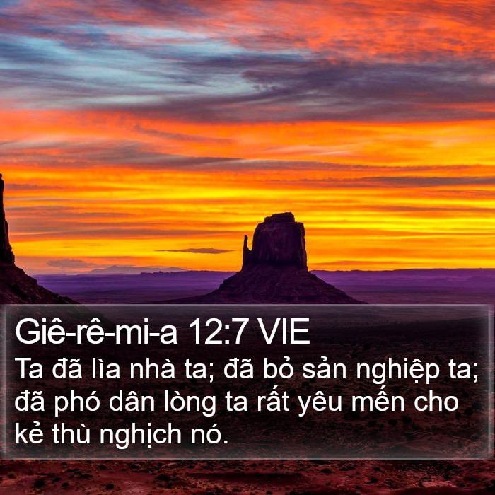 Giê-rê-mi-a 12:7 VIE Bible Study