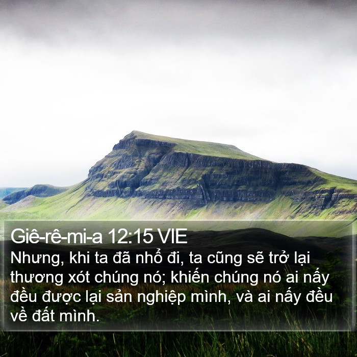 Giê-rê-mi-a 12:15 VIE Bible Study