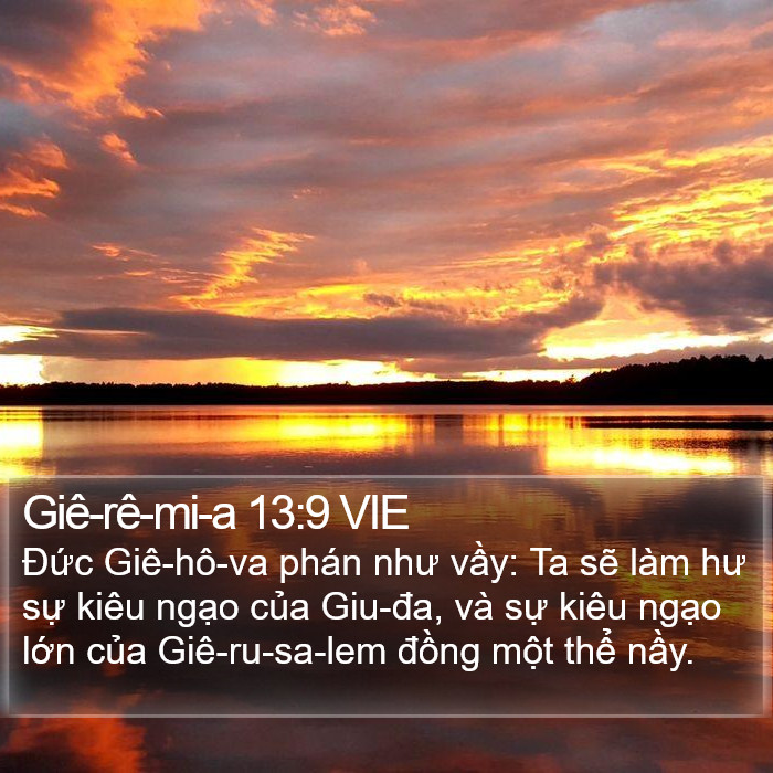 Giê-rê-mi-a 13:9 VIE Bible Study