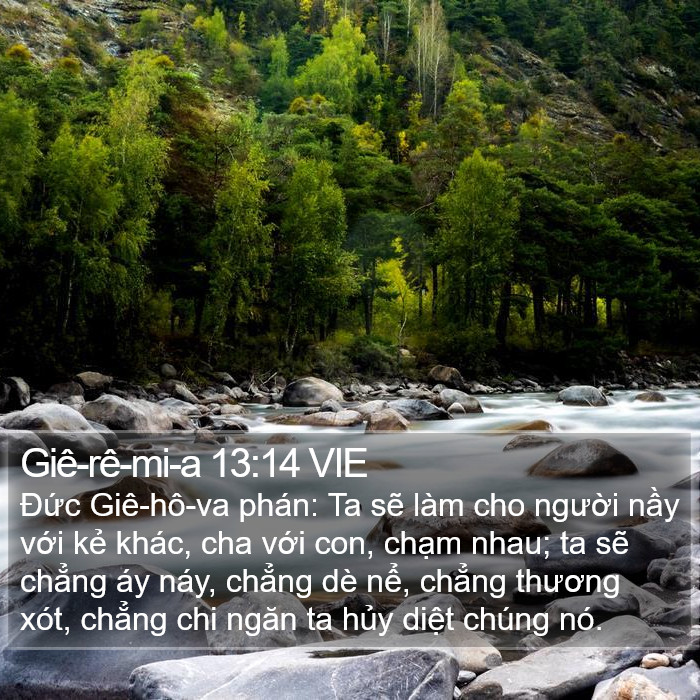 Giê-rê-mi-a 13:14 VIE Bible Study