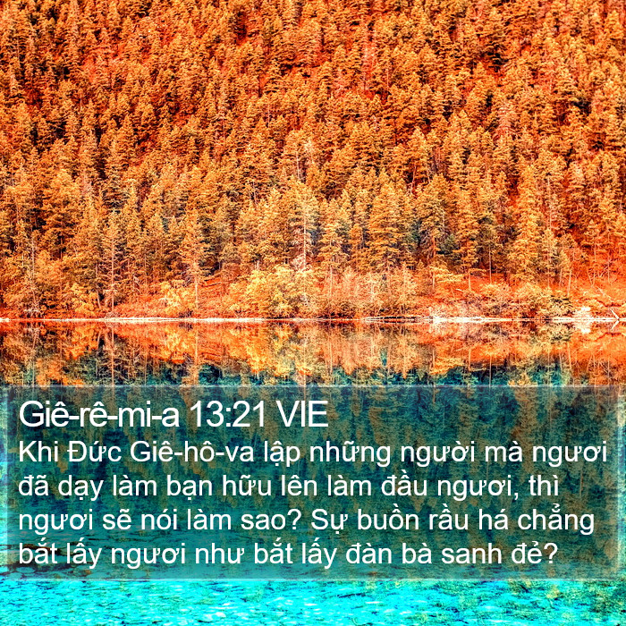 Giê-rê-mi-a 13:21 VIE Bible Study