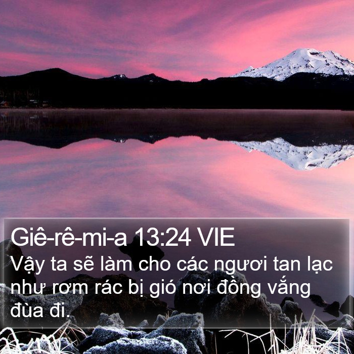 Giê-rê-mi-a 13:24 VIE Bible Study