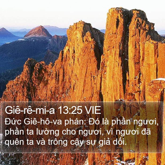 Giê-rê-mi-a 13:25 VIE Bible Study