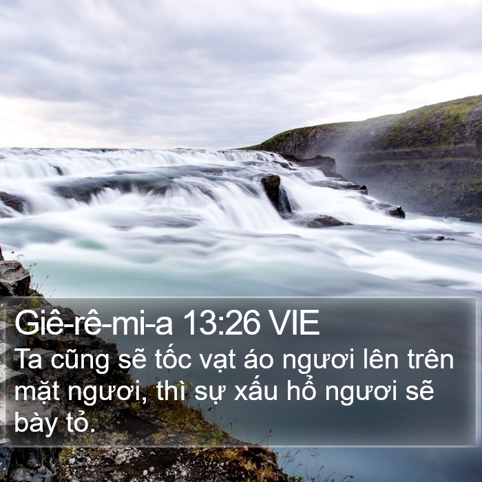 Giê-rê-mi-a 13:26 VIE Bible Study