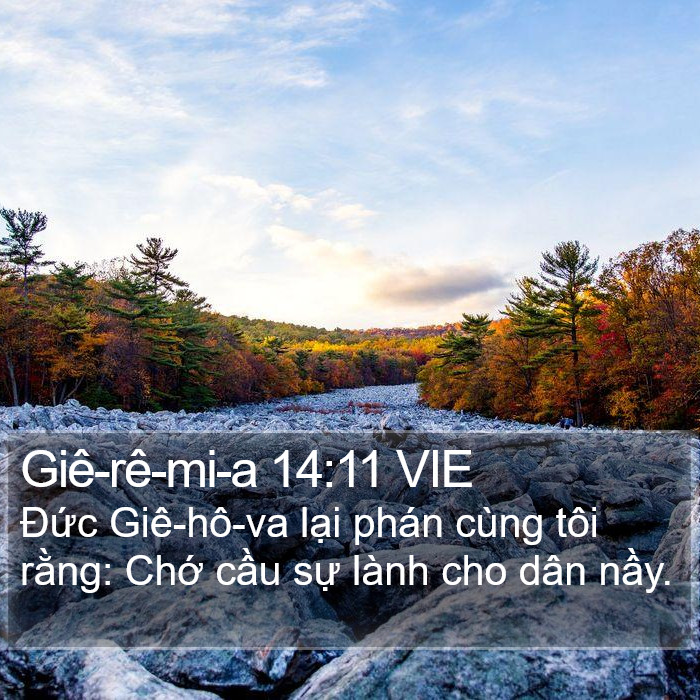 Giê-rê-mi-a 14:11 VIE Bible Study
