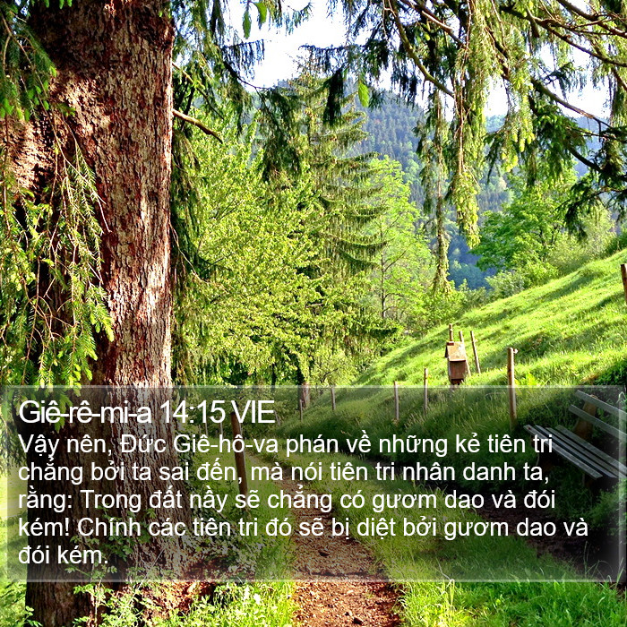 Giê-rê-mi-a 14:15 VIE Bible Study