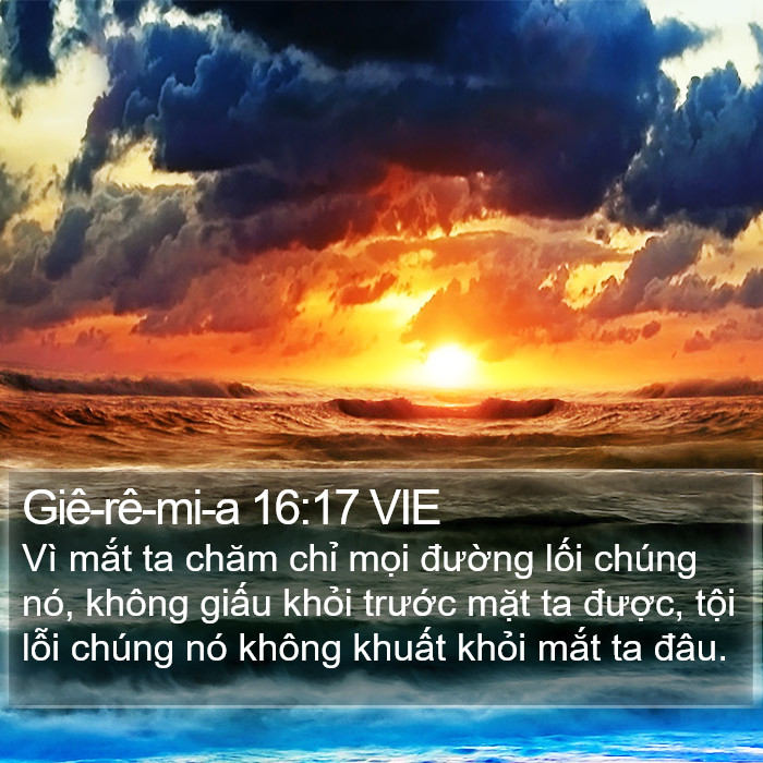 Giê-rê-mi-a 16:17 VIE Bible Study