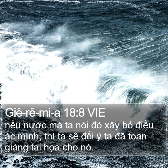 Giê-rê-mi-a 18:8 VIE Bible Study