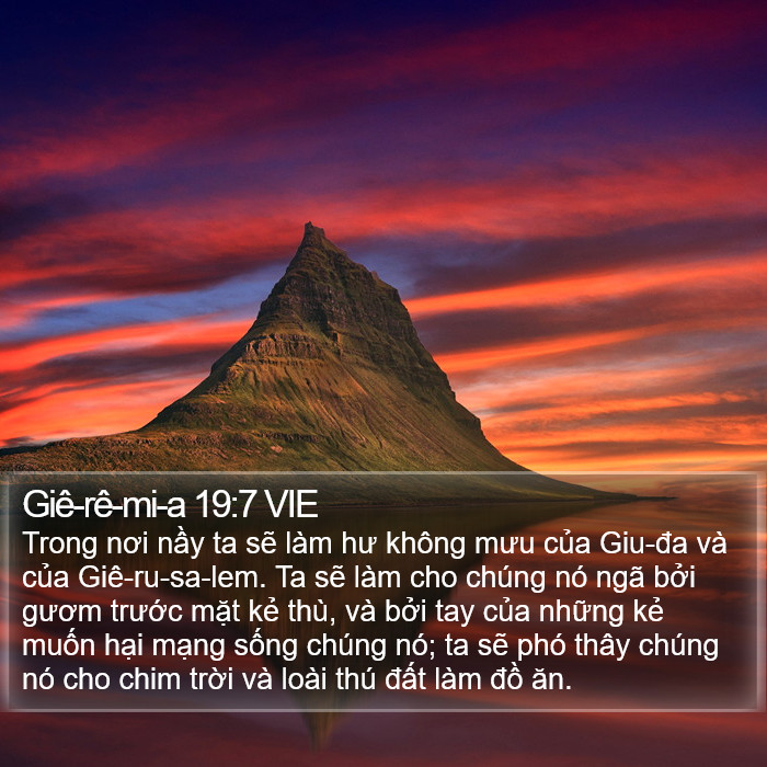 Giê-rê-mi-a 19:7 VIE Bible Study