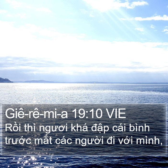 Giê-rê-mi-a 19:10 VIE Bible Study
