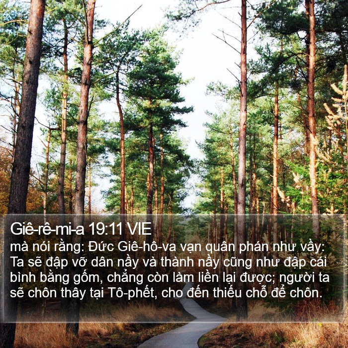 Giê-rê-mi-a 19:11 VIE Bible Study