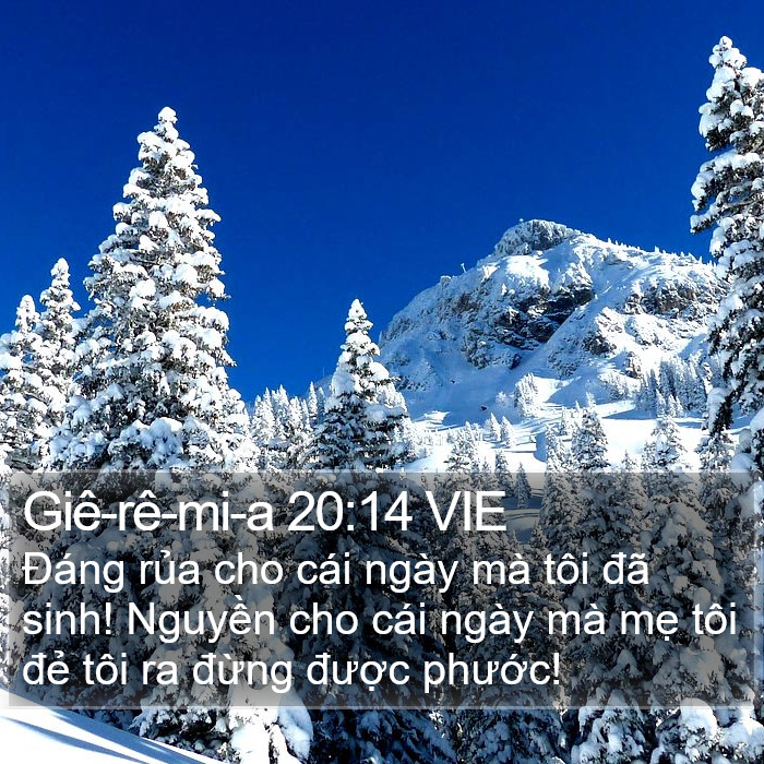Giê-rê-mi-a 20:14 VIE Bible Study