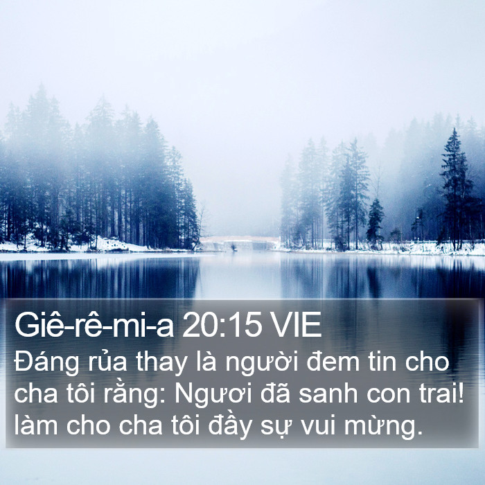 Giê-rê-mi-a 20:15 VIE Bible Study