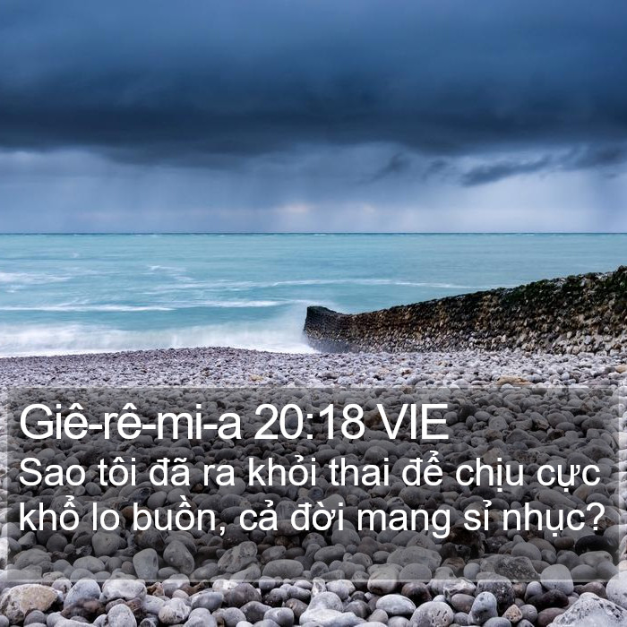 Giê-rê-mi-a 20:18 VIE Bible Study