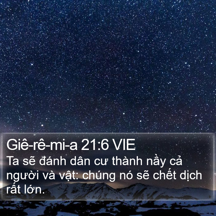 Giê-rê-mi-a 21:6 VIE Bible Study