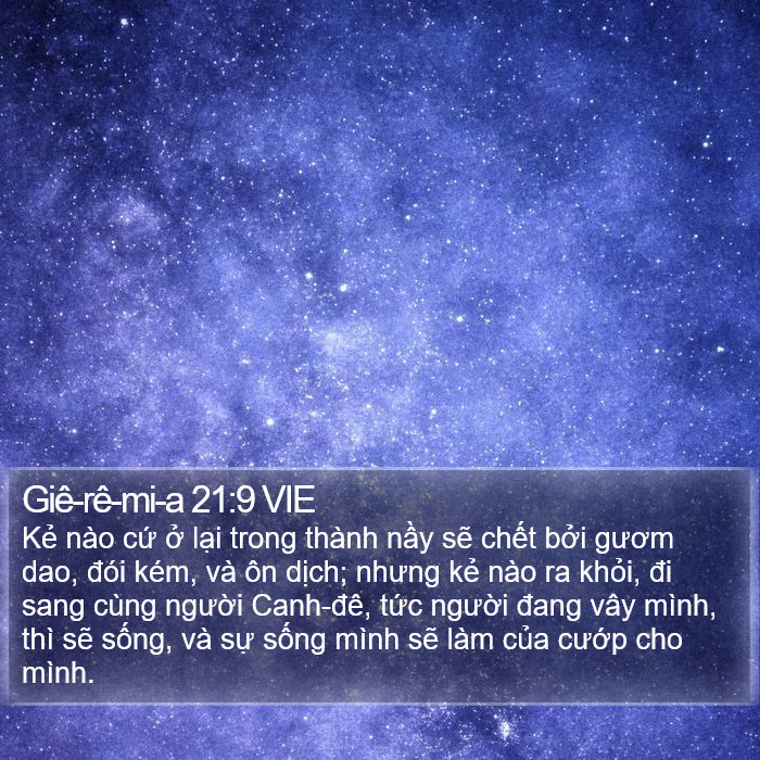 Giê-rê-mi-a 21:9 VIE Bible Study