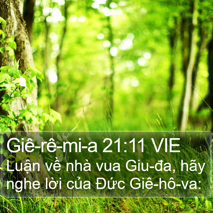 Giê-rê-mi-a 21:11 VIE Bible Study