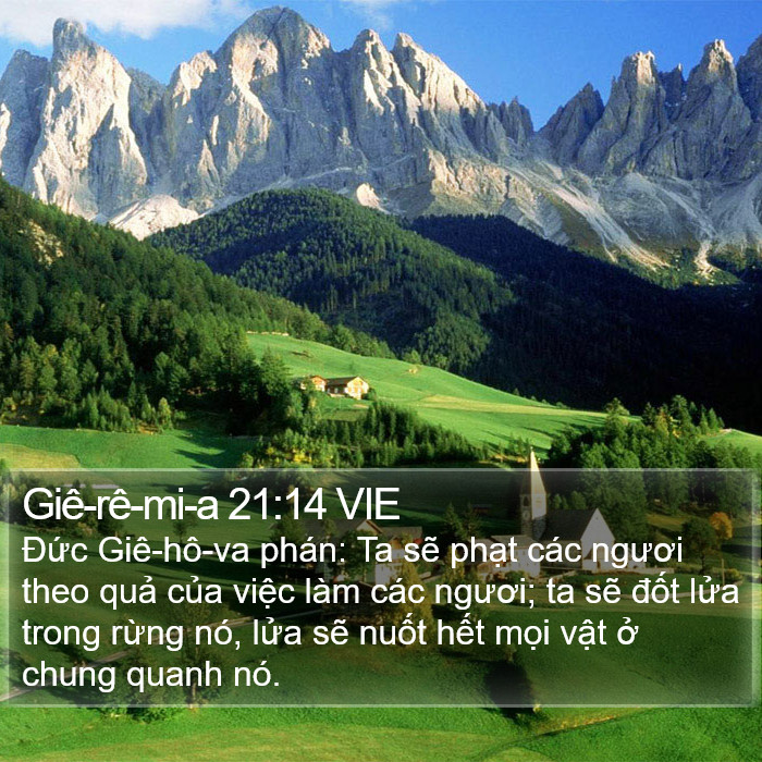 Giê-rê-mi-a 21:14 VIE Bible Study