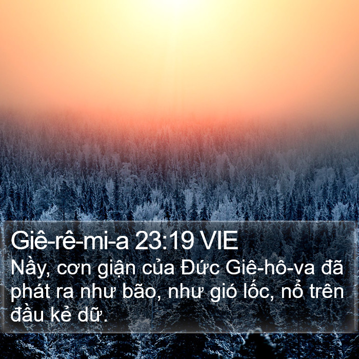 Giê-rê-mi-a 23:19 VIE Bible Study