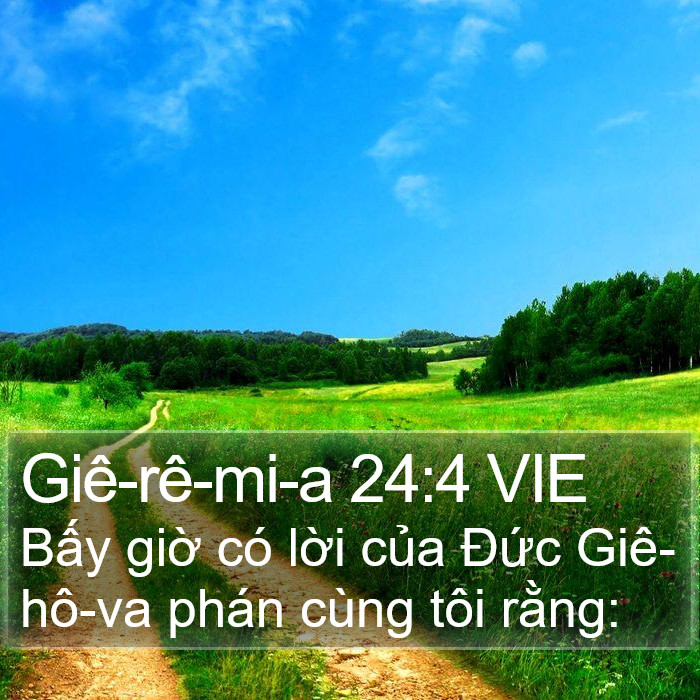 Giê-rê-mi-a 24:4 VIE Bible Study