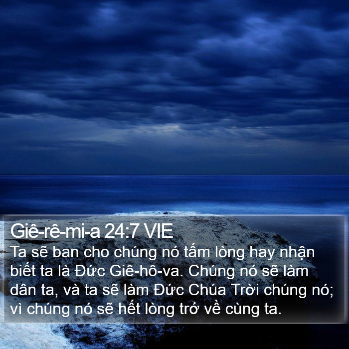 Giê-rê-mi-a 24:7 VIE Bible Study