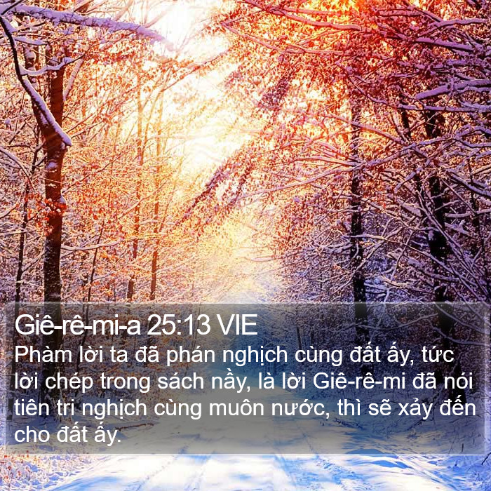 Giê-rê-mi-a 25:13 VIE Bible Study