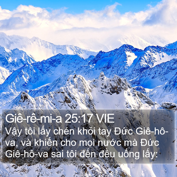 Giê-rê-mi-a 25:17 VIE Bible Study