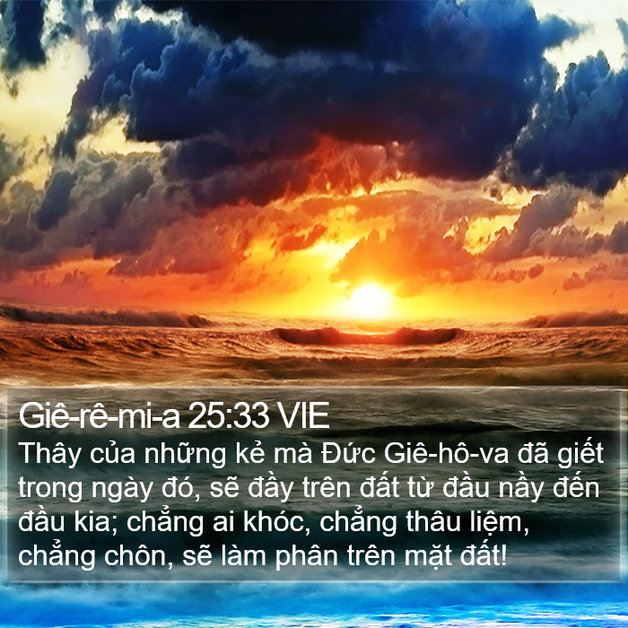 Giê-rê-mi-a 25:33 VIE Bible Study