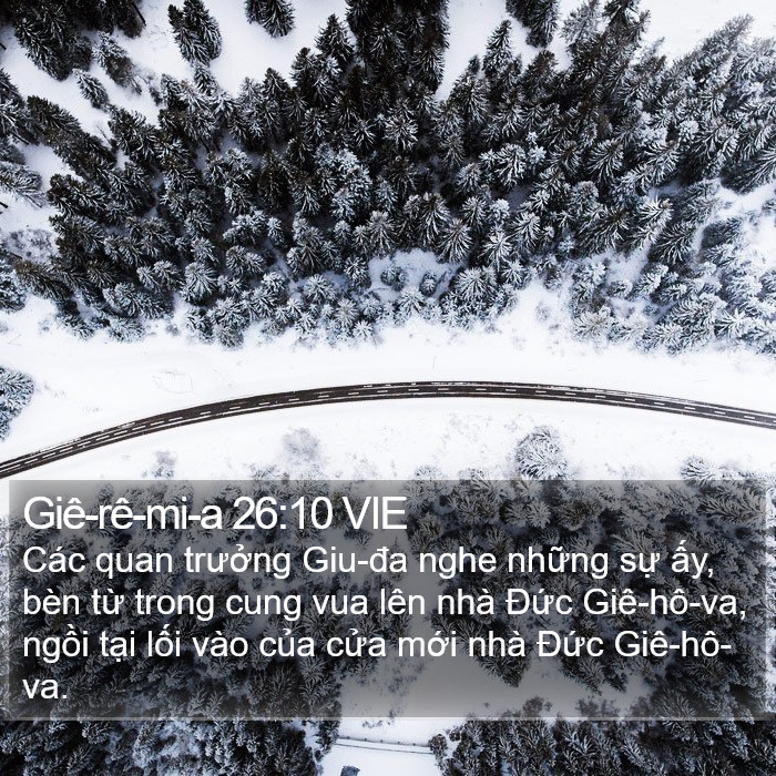 Giê-rê-mi-a 26:10 VIE Bible Study