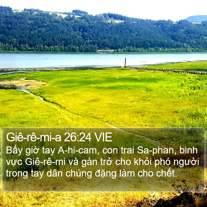 Giê-rê-mi-a 26:24 VIE Bible Study